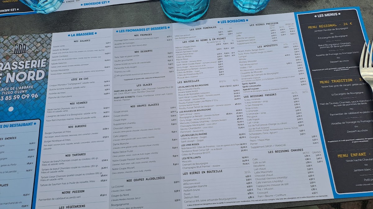 Brasserie du Nord Menu - Image 2