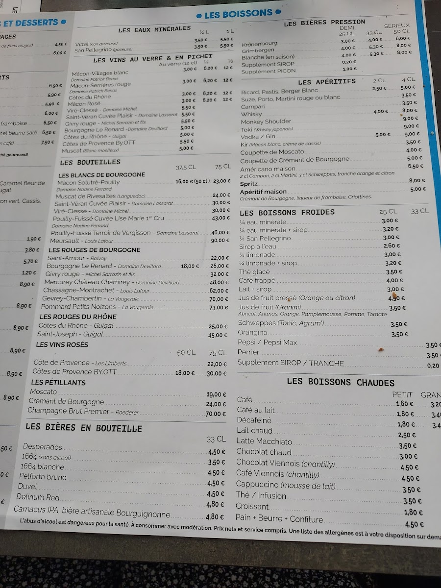 Brasserie du Nord Menu - Image 4